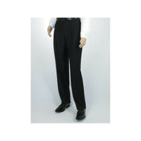 Men Apollo King Banded Collarless suit Mandarin 5 Button Wide leg M5 - 1 Black - J.Valintin Men's Wear Legend - 19643