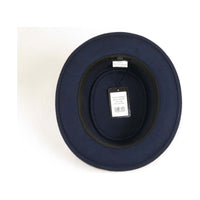 Men BENTLY HEADWEAR Hat Australian Lite Wool Crushable Pork Pie Jazz MD402 Navy - J.Valintin Men's Wear Legend - 98082