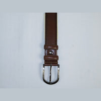 Men Brown Genuine Leather Belt PIERO ROSSI Turkey Soft Full Grain #Brown - B - J.Valintin Men's Wear Legend - 97242