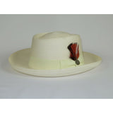 Men Bruno Capelo Braid Straw Style Spring Hat Wide Brim GAMBLER GAMS205 Ivory - J.Valintin Men's Wear Legend - 94464