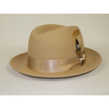 Men Bruno Capelo Hat Australian Wool Crushable Center Dent Florence FL522 Tan - J.Valintin Men's Wear Legend - FL522 - Tan - S