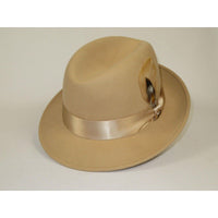 Men Bruno Capelo Hat Australian Wool Crushable Center Dent Florence FL522 Tan - J.Valintin Men's Wear Legend - FL522 - Tan - S