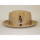 Men Bruno Capelo Hat Australian Wool Crushable Center Dent Florence FL522 Tan - J.Valintin Men's Wear Legend - FL522 - Tan - S