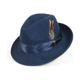 Men Bruno Capelo Hat Australian Wool Crushable Fedora Untouchable UN129 Denim - J.Valintin Men's Wear Legend - 24346