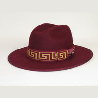 Men Bruno Capelo Hat Australian Wool Fedora Adjustable Size Wesley WE977 Wine. - J.Valintin Men's Wear Legend - 98089