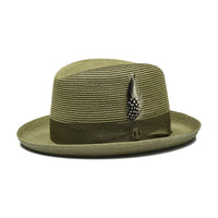 Men Bruno Capelo Summer Spring Soft Straw Style Hat Godfather GF206 Olive - J.Valintin Men's Wear Legend - GF206 - Olive - S