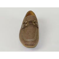 men Comfort Shoes AC CASUALS Upper Slip On Linen Fabric Texture 6816 Brown New - J.Valintin Men's Wear Legend - 14959