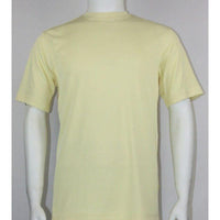 Men Dressy T - Shirt Log - In Uomo Soft Crew Neck Silky Short Sleeves 218 Butter - J.Valintin Men's Wear Legend - 25205