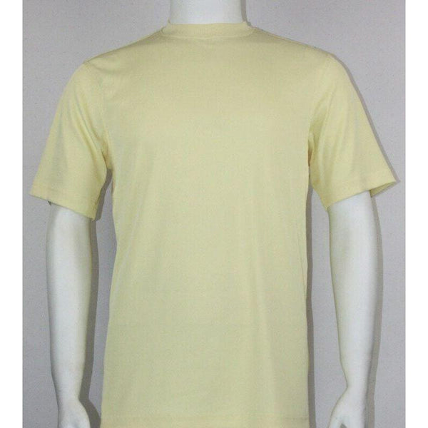 Men Dressy T - Shirt Log - In Uomo Soft Crew Neck Silky Short Sleeves 218 Butter - J.Valintin Men's Wear Legend - 25205