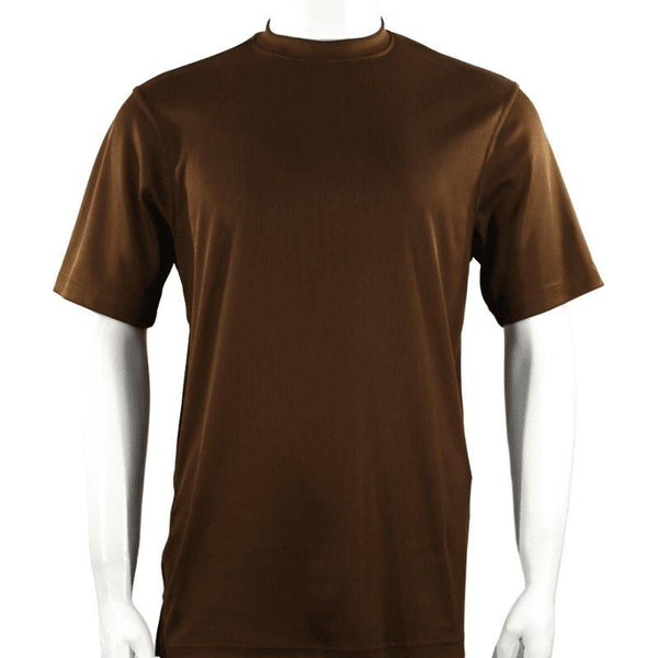 Men Dressy T - Shirt Log - In Uomo Soft Crew Neck Silky Short Sleeves 218 Cognac - J.Valintin Men's Wear Legend - 25198