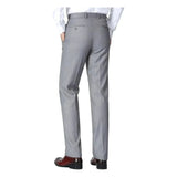 Men Flat Front Suit Separate Pants Slim Fit Soft Feel Slacks 202 - 2 Light Gray - J.Valintin Men's Wear Legend - 202 - 2 - Lt Gray Pants - 30