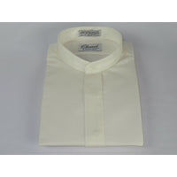 Men Formal pastor shirt Classix Banded Collar less Hidden Button Front M08 Ivory - J.Valintin Men's Wear Legend - 20095