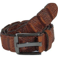 Men Genuine Leather Belt PIERO ROSSI Turkey Crocodile print Hand Stich 69 Cognac - J.Valintin Men's Wear Legend - 97461