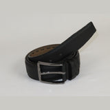 Men Genuine Leather Belt PIERO ROSSI Turkey Full Grain Hand Stitch 301 Black - J.Valintin Men's Wear Legend - 97347