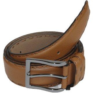 Men Genuine Leather Belt PIERO ROSSI Turkey Full Grain Hand Stitch 301 Cognac - J.Valintin Men's Wear Legend - 97341