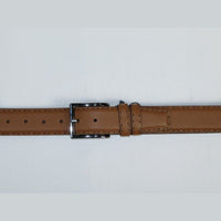 Men Genuine Leather Belt PIERO ROSSI Turkey Full Grain Hand Stitch 301 Cognac - J.Valintin Men's Wear Legend - 97341