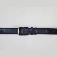 Men Genuine Leather Belt PIERO ROSSI Turkey Soft Full Grain Stitched #137 Navy - J.Valintin Men's Wear Legend - 97443