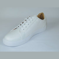 Men Harrison Myles Sneaker Dress Shoes Soft Comfort Lace Cushioned S2111 White - J.Valintin Men's Wear Legend - 99062