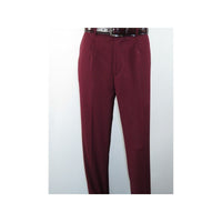 Men INSERCH 2pc Walking Leisure Suit Shirt Pants Set Short Sleeves 9356 Burgundy - J.Valintin Men's Wear Legend - 94144