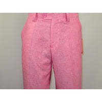 Men INSERCH premium Soft Linen Breathable 2pc Walking Leisure suit LS29116 Pink - J.Valintin Men's Wear Legend - 100689