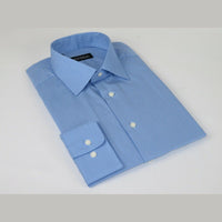 Men Mondego 100% Cotton Dress Sport shirt Regular Modern fit sn6100 Blue Stripe - J.Valintin Men's Wear Legend - 4459