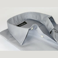 Men Mondego 100% Soft Cotton Dress Business Classic shirt A1300 Gray Herringbone - J.Valintin Men's Wear Legend - 4204