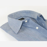 Men Mondego 100% Soft Cotton Dress Classic shirt Long Sleeves sn2200 Denim blue - J.Valintin Men's Wear Legend - 4352