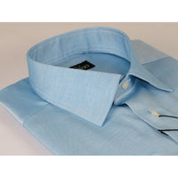 Men Mondego 100% Soft Cotton Dress Classic shirt Long Sleeves sn400 Solid Blue - J.Valintin Men's Wear Legend - 4327