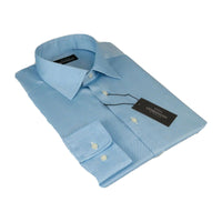 Men Mondego 100% Soft Cotton Dress Classic shirt Long Sleeves sn400 Solid Blue - J.Valintin Men's Wear Legend - 4327