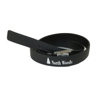 Men North Woods VALENTINI Leather Belt Adjustable Removable Buckle NWT07 Black - J.Valintin Men's Wear Legend - 18937