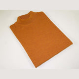 Men PRINCELY Made in Turkey Soft Merinos Wool Sweater Knits Mock 1011 - 00 Rust - J.Valintin Men's Wear Legend - 96665