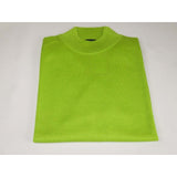 Men PRINCELY Soft Comfortable Merinos Wool Sweater Knits Mock 1011 - 00 Lime Green - J.Valintin Men's Wear Legend - 96673