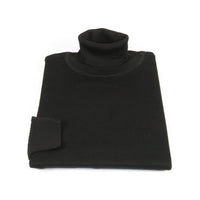 Men PRINCELY Turtle neck Sweater From Turkey Soft Merino Wool 1011 - 80 Black - J.Valintin Men's Wear Legend - 96753