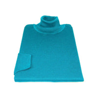 Men PRINCELY Turtle neck Sweater From Turkey Soft Merino Wool 1011 - 80 Teal - J.Valintin Men's Wear Legend - 96717