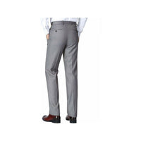 Men Renoir Flat Front Pants 100% Soft Wool Super 140s Classic Fit 508 - 5 Lt Gray - J.Valintin Men's Wear Legend - 3229