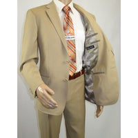 Men Renoir Suit Separate Super 140 Wool Two Button Classic Fit 508 - 4 Beige New - J.Valintin Men's Wear Legend - 96058