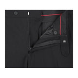 Men RENOIR suit Solid Two Button Business, Formal Slim Fit 2110 - 1 Black Stretchy - J.Valintin Men's Wear Legend - 92239