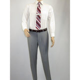 Men RENOIR suit Solid Two Button Business or Formal Slim Fit 202 - 2 Light gray - J.Valintin Men's Wear Legend - 202 - 2 - Lt Gray - 36S