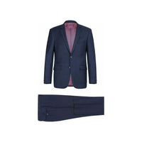 Men Renoir Suit Super 140s Soft Wool 2Button Side Vent Classic Fit 508 - 19 Navy - J.Valintin Men's Wear Legend - 73399