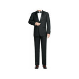 Men Renoir Wool Wedding Tuxedo Two Button Notch Formal Classic Fit 508 - 1 Black - J.Valintin Men's Wear Legend - 80386