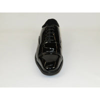 Men Santino Luciano Formal Dress Shoes Patent Leather Shiny Lace up C384 Black - J.Valintin Men's Wear Legend - 100825