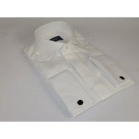 Men Sateen Cotton Blend Shirt Manschett Quesste Turkey Slim Fit 4130 - 02 Ivory - J.Valintin Men's Wear Legend - 96945