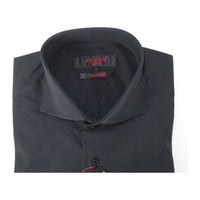 Men Shirt AXXESS Turkey Egyptian Cotton High Collar French Cuffs 224 - 05 Black - J.Valintin Men's Wear Legend - 99293