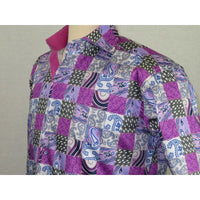 Men Shirt JValintin Turkey - Usa 100% Egyptian Cotton Axxess Style 1206 - 4 Purple - J.Valintin Men's Wear Legend - 4857