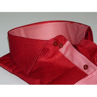 Men Shirt J.Valintin Turkey Usa Egyption Cotton Axxess Style 1514 Christmas Red - J.Valintin Men's Wear Legend - 4887