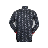 Men Shirt J.Valintin Turkey Usa Egyption Cotton Axxess Style 4S96 - 03 Black - J.Valintin Men's Wear Legend - 26