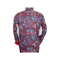 Men Shirt J.Valintin Turkey Usa Egyption Cotton Axxess Style 5406 - 04 Red - J.Valintin Men's Wear Legend - 4864