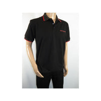 Men Sports Shirt DE - NIKO Short Sleeves Cotton Fashion Polo Shirt DBK113 Black - J.Valintin Men's Wear Legend - 99347