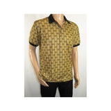 Men Sports Shirt DE - NIKO Short Sleeves Soft Modal Fashion Polo Shirt G1121 Gold - J.Valintin Men's Wear Legend - 100193