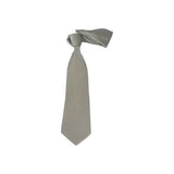 Men Stacy Adams Neck tie Hanky Set Business Formal Solid Color Satin S12 Silver - J.Valintin Men's Wear Legend - 24788